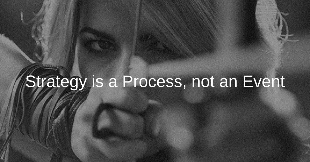 Strategy Is A Process Not An Event Making Strategy Happen